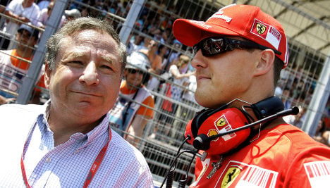 Schumacher's condition 'improving'