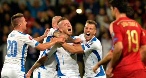 Slovakia down Spain 2-1 in famous victory