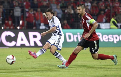Late goal gives Denmark draw against Albania
