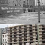 East German propaganda put up during the construction of the Wall on Chausseestraße in 1961. "West Berlin will become a demilitarized, neutral, free city," it says.Photo: akg-images/Lukas Schulze