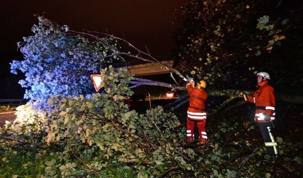Storm hits southern Germany
