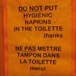 In French the word for napkin (serviette) and sanitary towel (serviette  hygiénique) are disturbingly similar. Hence the confusion.Photo: elPadawan/Flickr