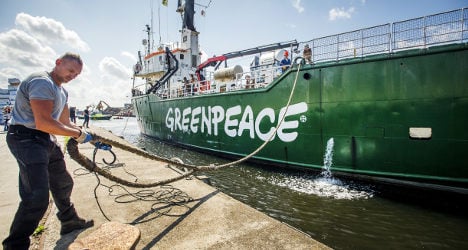 Seized Greenpeace ship leaves Canary Islands