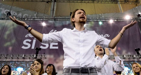 High-flying Podemos party tops major poll
