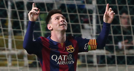 Messi breaks Champions League goal record