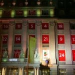 <b>24 days of artwork:</b> The Villa Skyper in Frankfurt am Main uncovers one window for every day in December until Christmas, revealing famous paintings. Photo: DPA