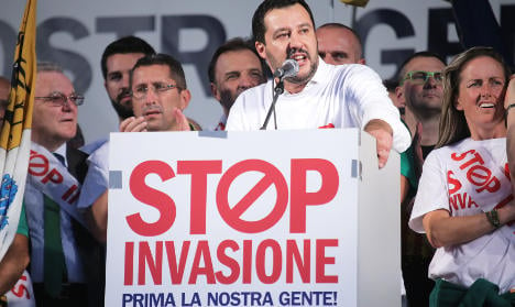 Far-right leader woos recession-weary Italians