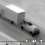 Mobile truck heists. Not just the stuff of movies: dozens of trucks have had their doors prised open while in motion on the Autobahn and their cargo loaded into tailgating vehicles. Photo: www.liveleak.com screenshot