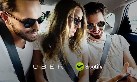 Spotify targets Stockholm Uber taxis