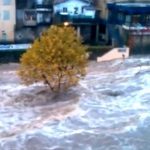 A dramatic scene again in the Ardèche region filmed by BFM TV, where the Eyrieux river, burst its banks.Photo: BFM TV