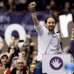 P IS FOR PODEMOS: When the leaders of Spanish political party Podemos (it means 'We can') chose the name of their party in early 2014, they meant it as a wink to the campaign slogan of US President Barack Obama. But the staggering rise of this group of left-wingers has now got plenty of people thinking they might actually have what it takes to pull off an Obama-style victory in Spain's upcoming general elections. Whether or not popularity converts itself into votes, there is no question Podemos will play a major role in deciding who gets to do the post-election fist pump on voting day. Our prediction: Podemos will derail the left-wing Socialists helping the current government to stay in power. Photo: AFP
