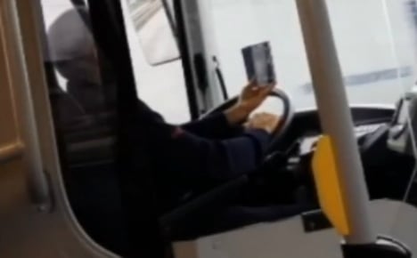 Swedish bus driver faces sack for using mobile