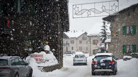 Winter arrives and blankets Italy in snow