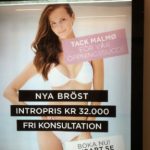 Swedish MP brassed off over boob job advert