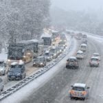 Heavy snow in French Alps causes traffic chaos