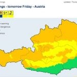Dangerous storms over Austria from Thursday