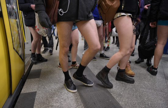 No Pants Subway Ride Berlin and Hamburg
