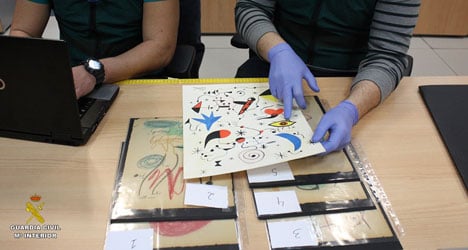Police foil forgers who copied Miró and Picasso