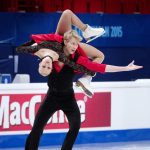 Olga Jakushina and Andrey Nevskiy, Latvia, during the Ice Dance/Short Dance competition on January 28th.Photo: TT