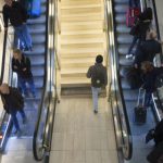 Broken leg causes 39 escalator meltdown