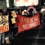 Feminists protest Fifty Shades opening