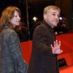 Berlin-born costume designer Judith Holste and her husband, German-Austrian actor Christoph Waltz, arrive at the presentation of "Diary of a Chambermaid", which stars Waltz's James Bond co-star Léa Seydoux.  Photo: DPA