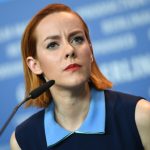 Actor Jena Malone takes a question during the press conference for her film, "Angelica", in which Malone plays a mother who has to endure supernatural effects from the birth of her first child. Photo: DPA