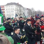 Pipers from the <a href="http://www.blackkilts.de/">Berlin Pipes and Drums</a> Company led the parade through the city district of Kreuzberg.Photo: Emma Anderson, The Local