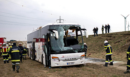 Several injured in Czech Philharmonic bus crash