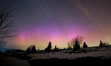 France treated to rare Northern Lights show