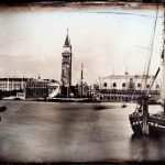 The Doge's Palace, the Zecca and the Campanile with moored ships in foreground, by John Ruskin and Le Cavalier Iller. c.1851. Photo: K. &amp; J. Jacobson