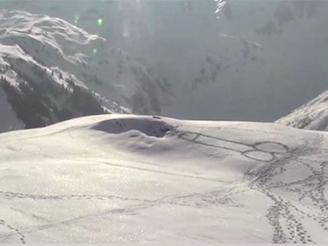 Mysterious snow art baffles ski patrol