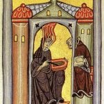 <b>Saint Hildegard of Bingen</b> – the definition of a polymath, Hildegard was a writer, composer, philosopher, mystic, abbess and visionary. She was born near Koblenz around 1098 and experienced visions from a very young age, which led her parents to give her up to the church when she was just eight. She went on to found two monasteries, write three books of theology and two on medicine and invent her own language, while finding time to write hundreds of letters to the great and good of Europe.Photo: <a href="http://bit.ly/1ETD8Yb">Wikimedia Commons</a>