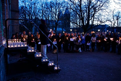 Pictures from Lund’s candlelight vigil for Kenya