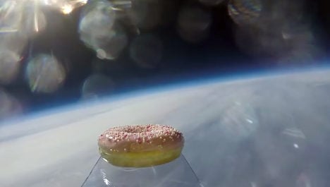 First donut launched into space from Norway