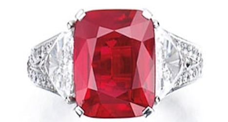 Ruby fetches record $30 million at Geneva auction