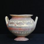 A Peucian pottery Stamnos (jar) from around the 6th century BC.Photo: Ambasciata USA Italia