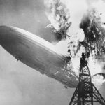 Hindenburg crash ends an era in air travel