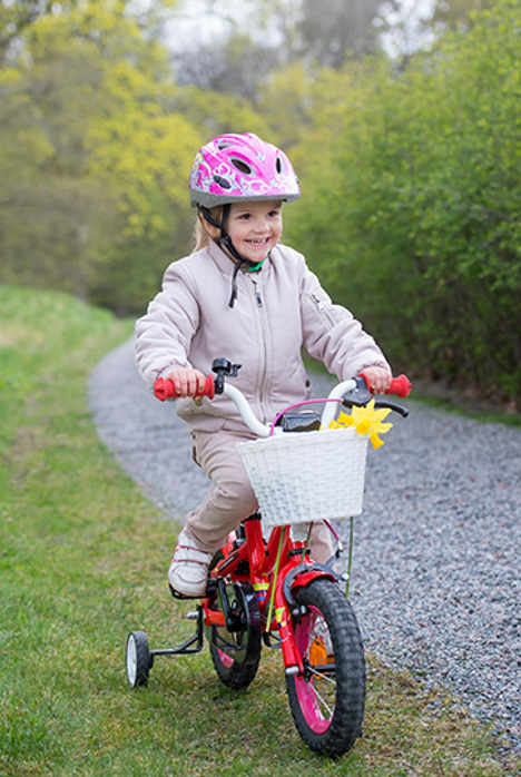 Estelle riding her bike in May 2015.Photo: Kate Gabor