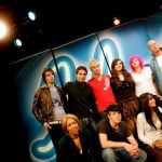 Together with the other Swedish Idol contestants in 2005.  Photo: Pontus Lundahl/TT