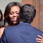 Michelle Obama pushes health food diet in Milan