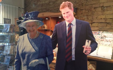 British shop booms on eve of Queen's visit