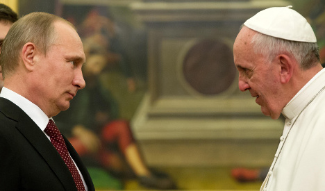 Putin seeks to shake off 'pariah' status with Pope