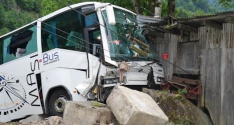 Chinese tourists injured in Obwalden bus crash