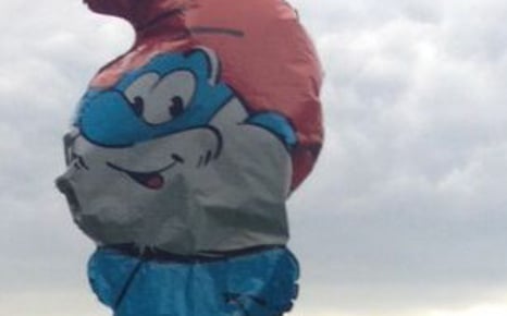 Police send helicopter to rescue Papa Smurf