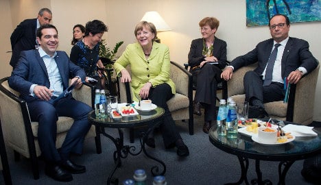 Leaders gather in Berlin as Grexit looms