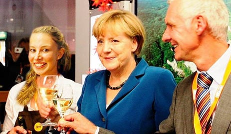 Nato head wowed by Merkel’s wine stamina