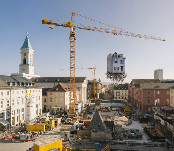 Karlsruhe turned into warped construction site