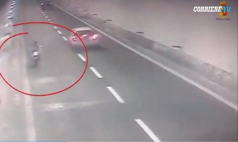 Man drives 8km against traffic on busy motorway