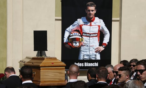 F1 pays final respects to French driver Bianchi